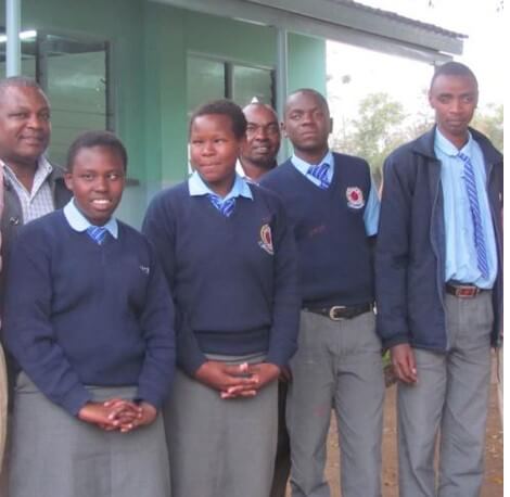 Elever ved Thika School for the blind